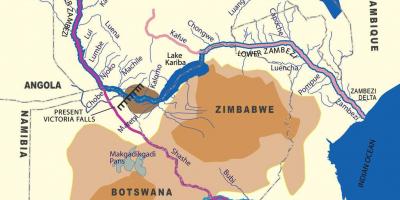 Kort af jarðfræði zambi